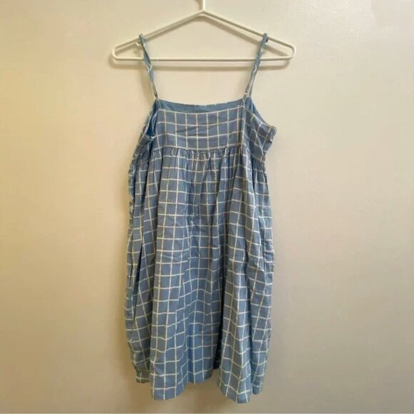 Urban Outfitters Rochelle Windowpane Babydoll Mini Dress S - Picture 7 of 12